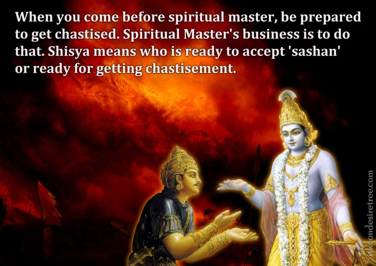 Bhakti Charu Swami on Accepting Chastisement from The Spiritual Master