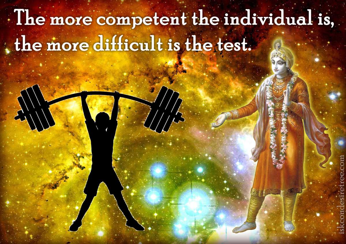 Bhakti Charu Swami on Relation between Competency and Difficulty of The Test