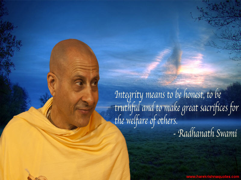 Radhanath Swami on Integrity