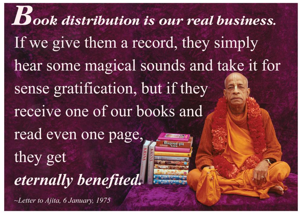Quotes by Srila Prabhupada on Book Distribution - Our Real Business
