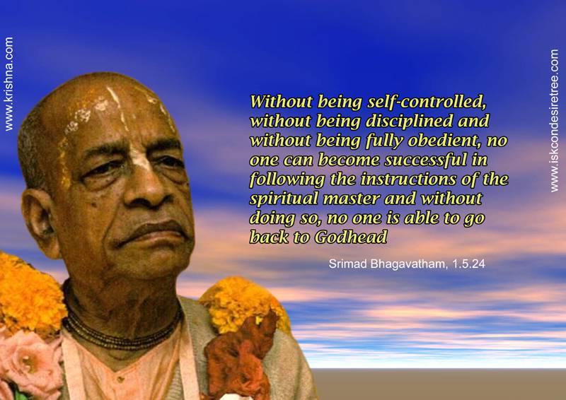 Quotes by Srila Prabhupada on Significance of Being Self Controlled