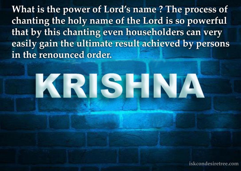 Srimad Bhagavatam on Power of The Lord’s Name