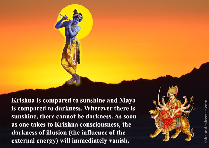 Chaitanya Caritamrta on Krishna and Maya