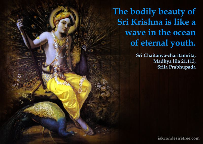 Chaitanya Caritamrta on Bodily Beauty of Lord Krishna