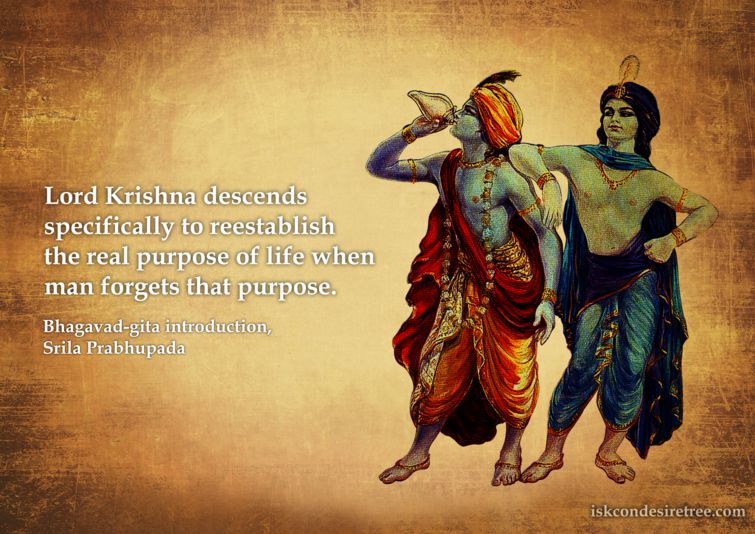 Srila Prabhupada on Reason for Krishna's Descend