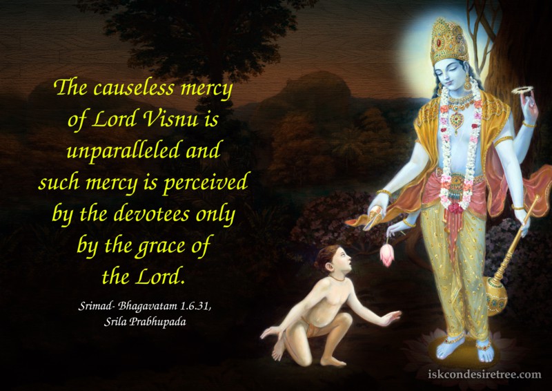Srila Prabhupada on Causeless Mercy of Lord Visnu