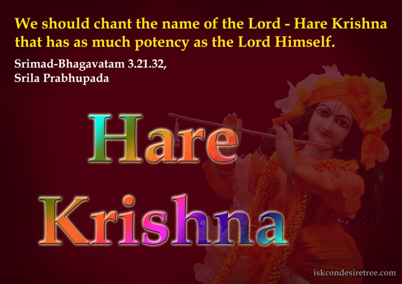 Srila Prabhupada on Potency of The Name of The Lord