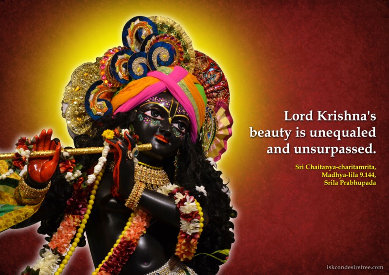 Chaitanya Caritamrta on Lord Krishna's Beauty
