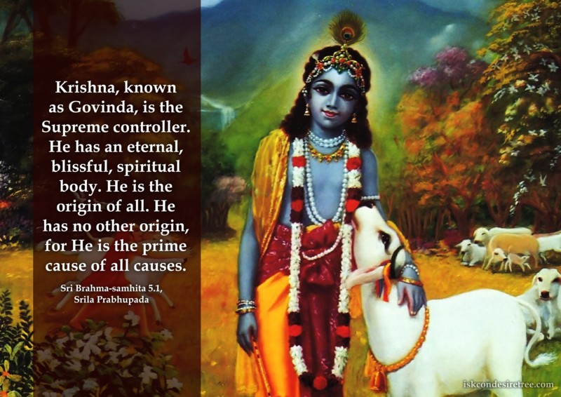 Brahma Samhita on Lord Krishna