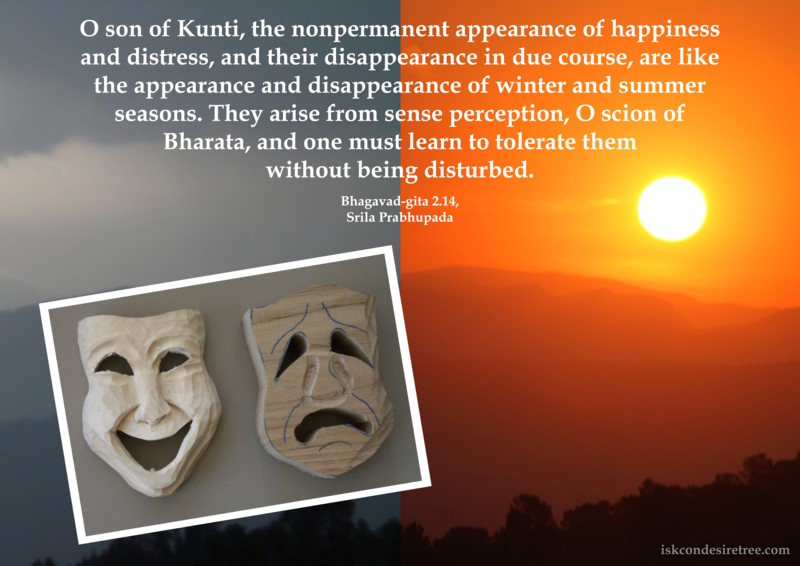 Lord Krishna on Non-Permanent appearance of Happiness And Distress