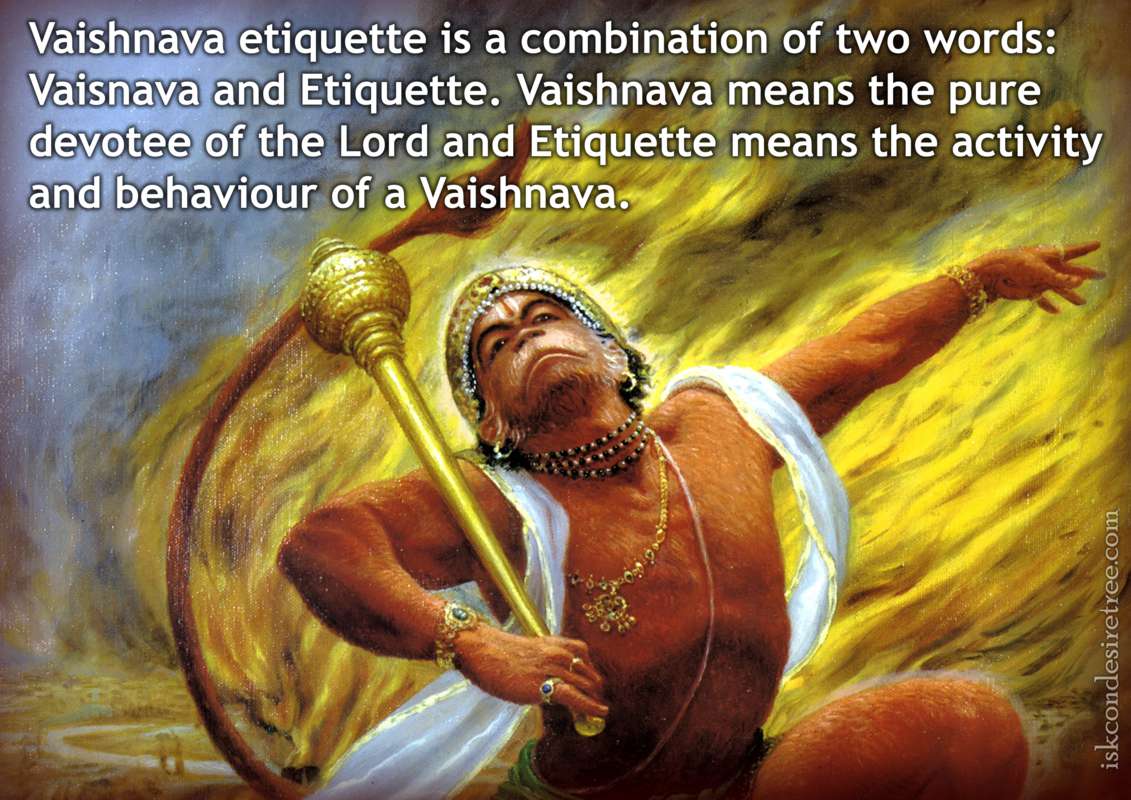 Bhakti Charu Swami on Vaishnava Etiquette