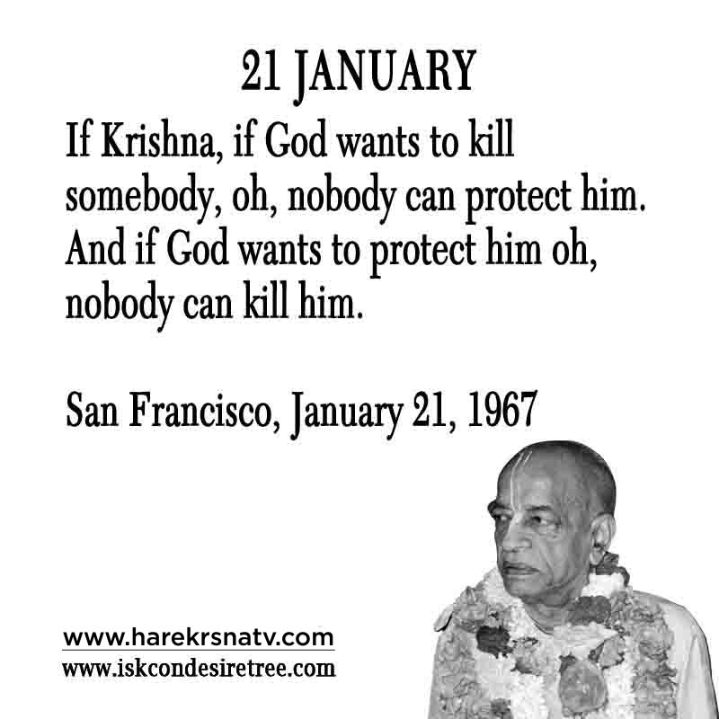 Prabhupada Quotes For The Month of January 21