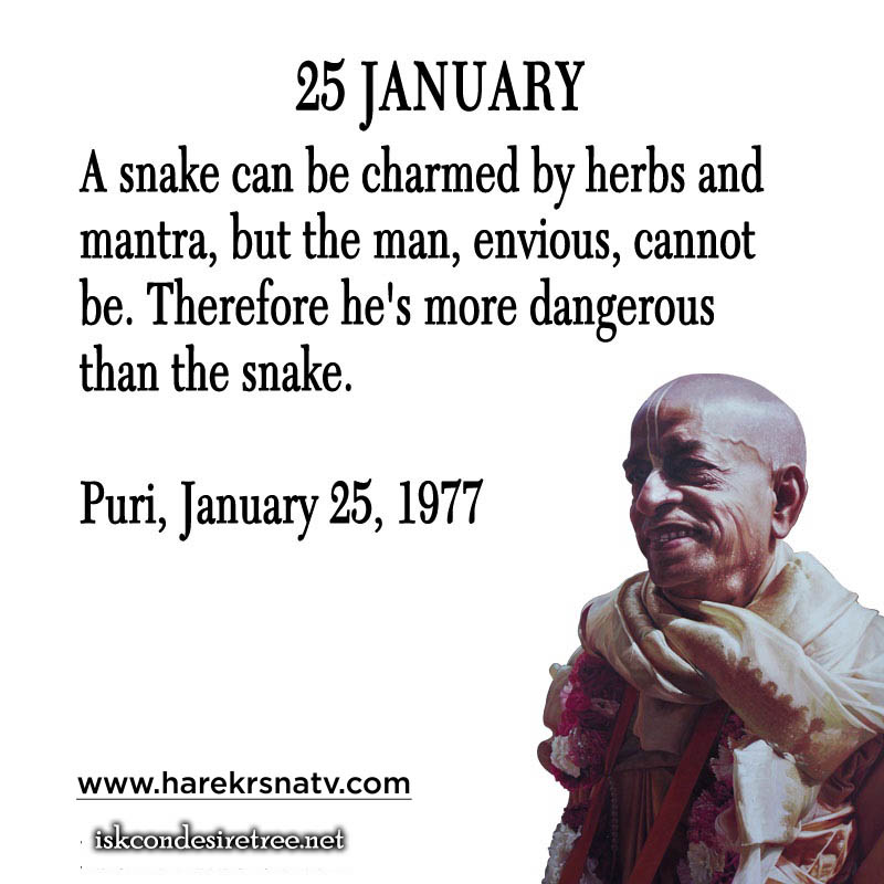 Prabhupada Quotes For The Month of January 25