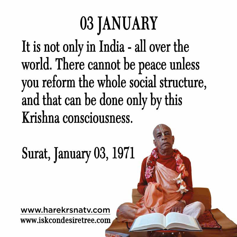 Prabhupada Quotes For The Month of January 03