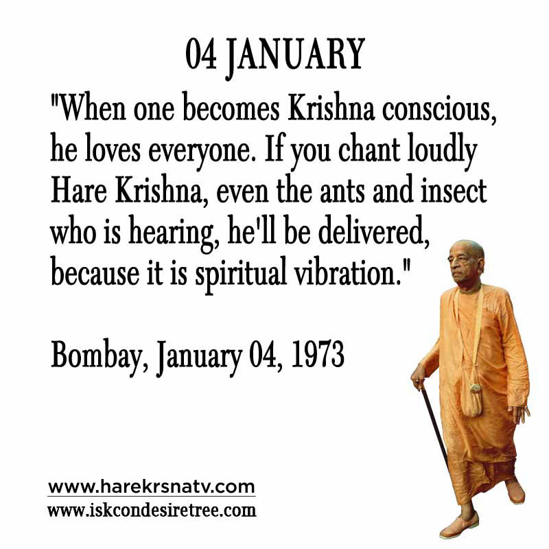 Prabhupada Quotes For The Month of January 04