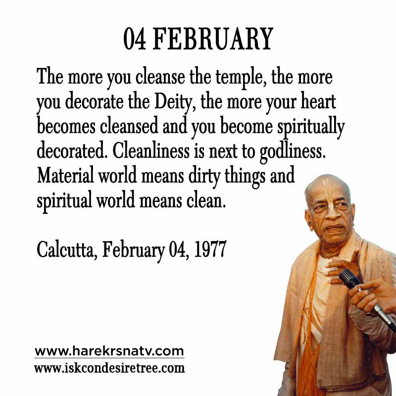 Prabhupada Quotes For The Month of February 4