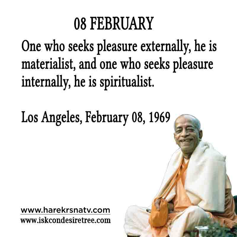 Prabhupada Quotes For The Month of February 8