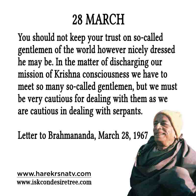 Prabhupada Quotes For The Month of March 28
