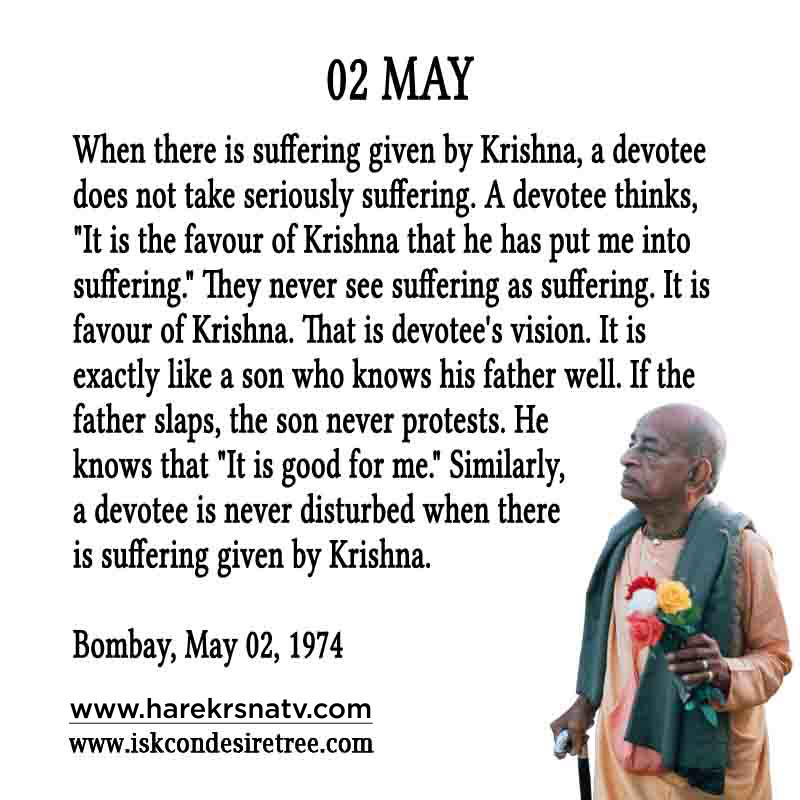 Prabhupada Quotes For The Month of 02 May