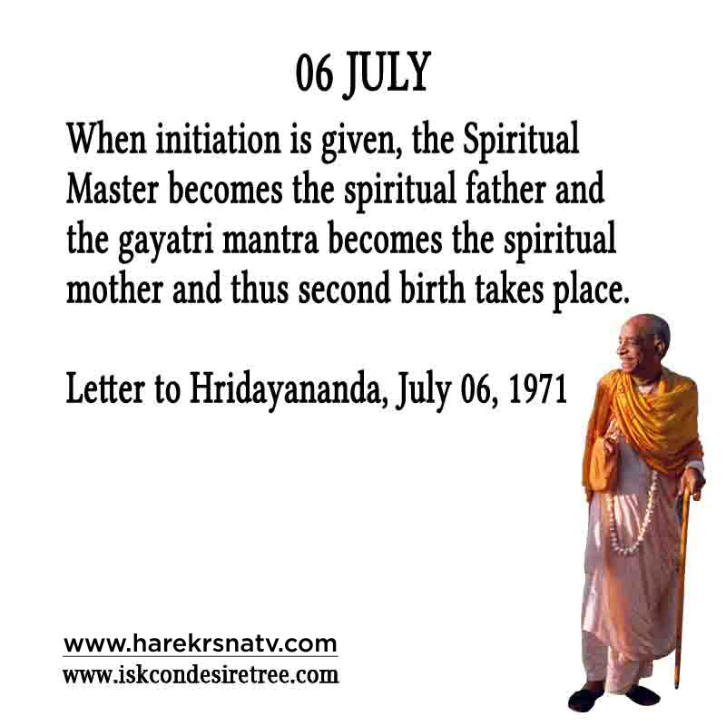 Prabhupada Quotes For The Month of 06 July