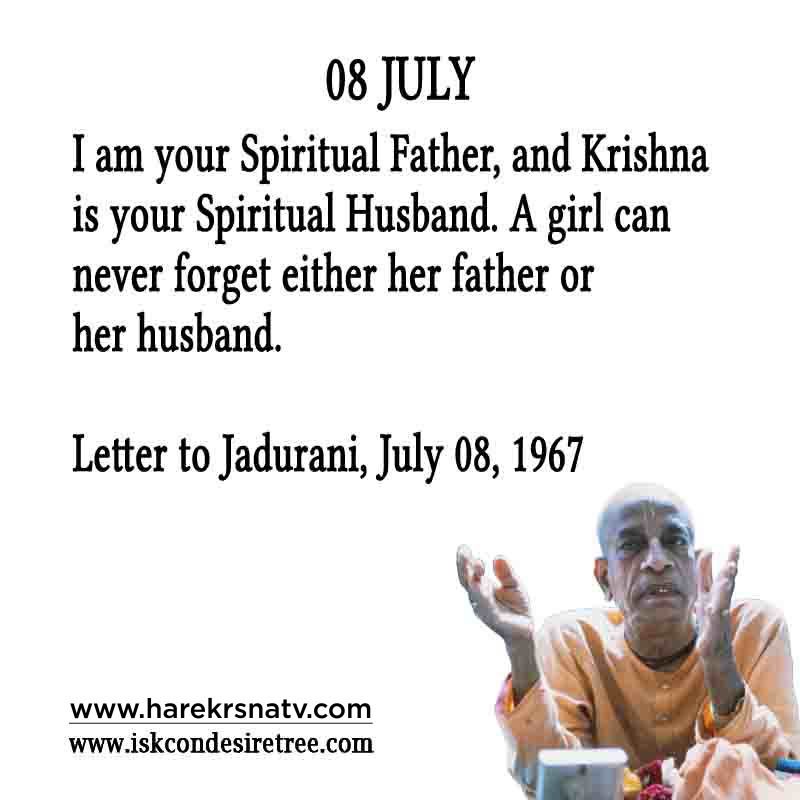 Prabhupada Quotes For The Month of 08 July