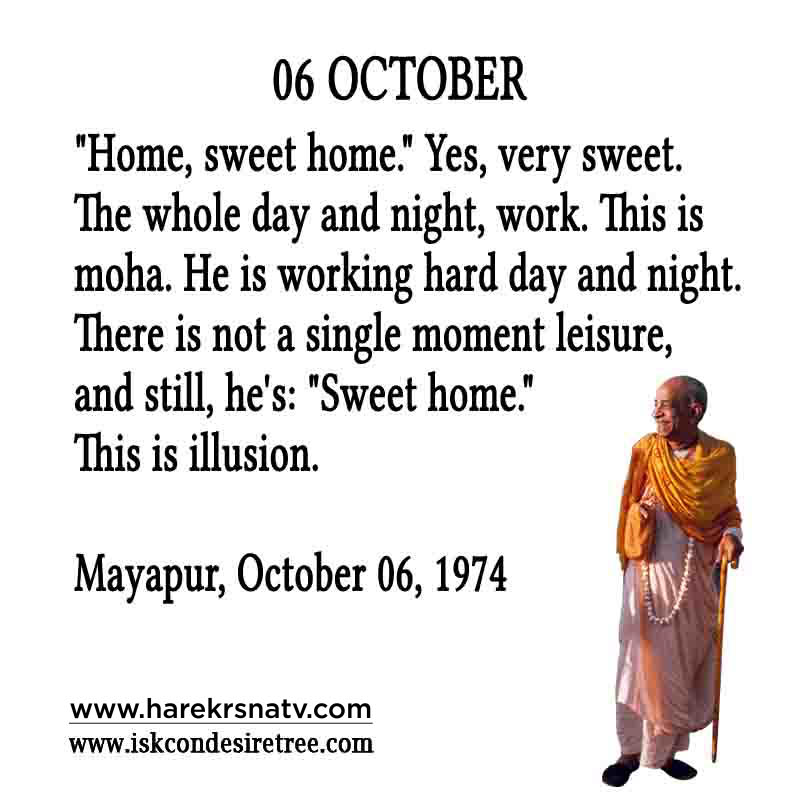 Prabhupada Quotes For The Month of October 06