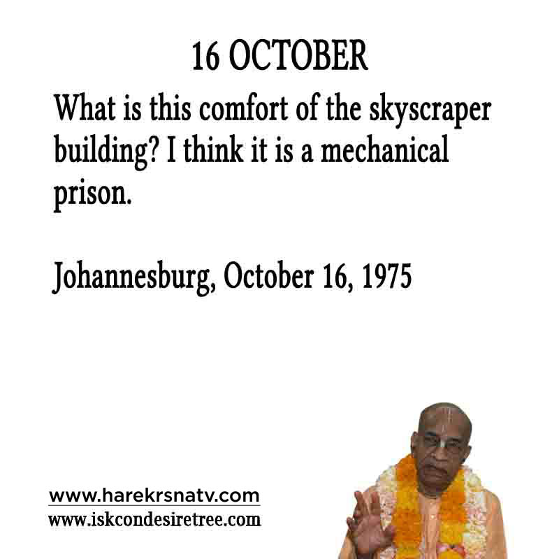 Prabhupada Quotes For The Month of October 16