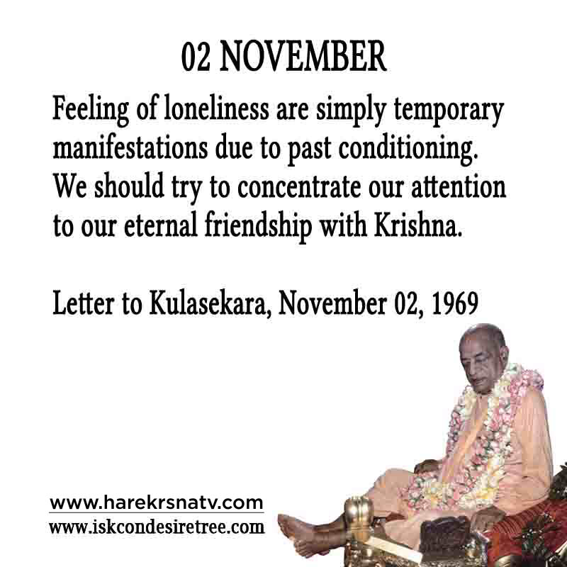 Prabhupada Quotes For The Month of November 02