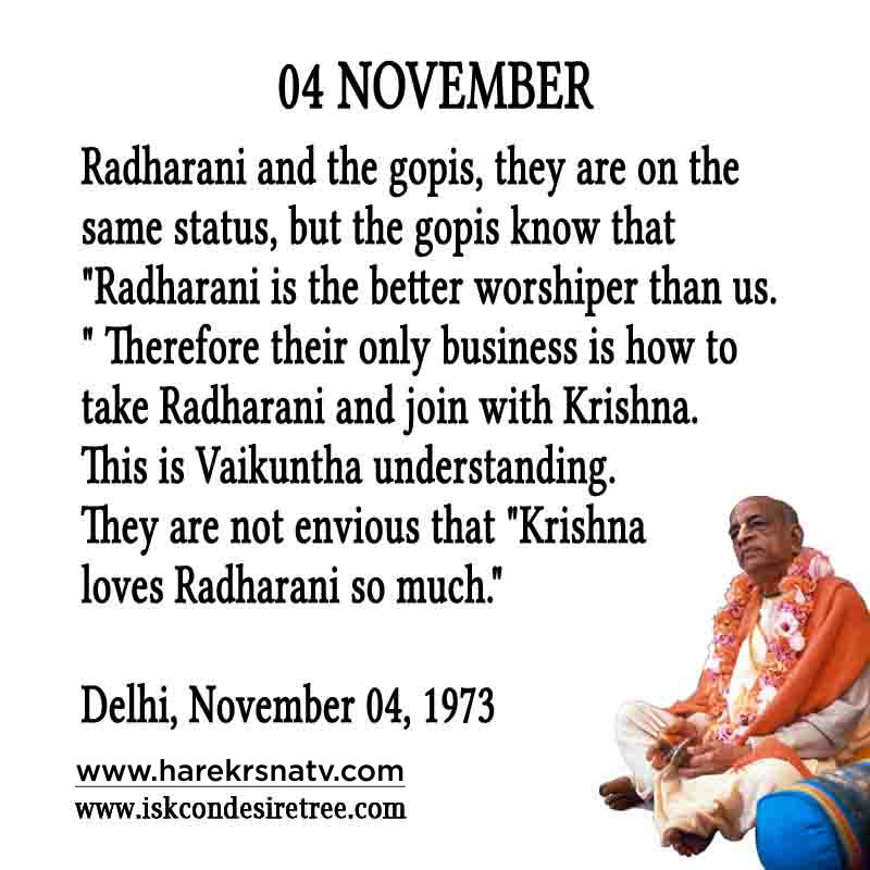 Prabhupada Quotes For The Month of November 04
