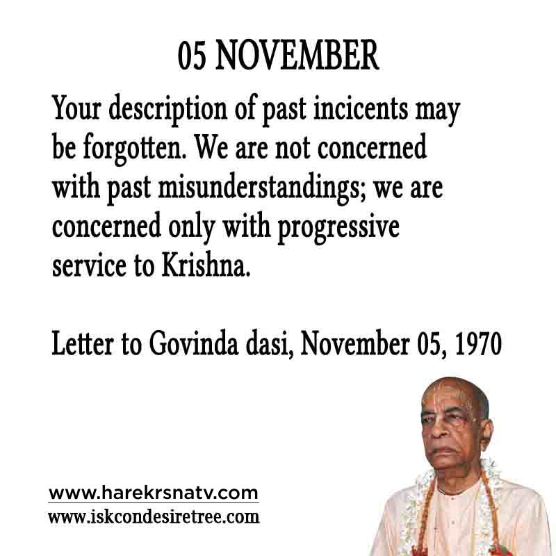 Prabhupada Quotes For The Month of November 05