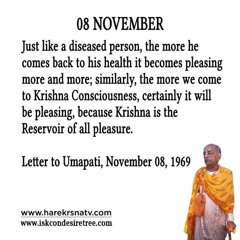 Prabhupada Quotes For The Month of November 08