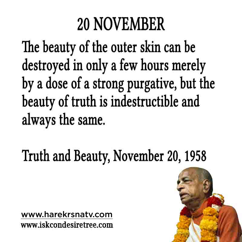 Prabhupada Quotes For The Month of November 20