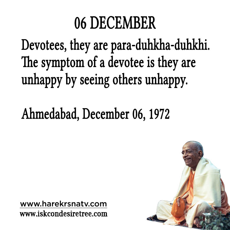 Prabhupada Quotes For The Month of December 06